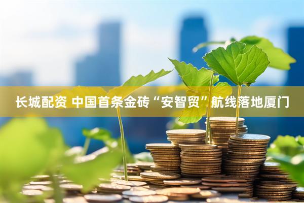 长城配资 中国首条金砖“安智贸”航线落地厦门