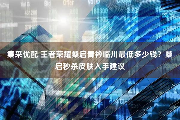 集采优配 王者荣耀桑启青衿临川最低多少钱？桑启秒杀皮肤入手建议
