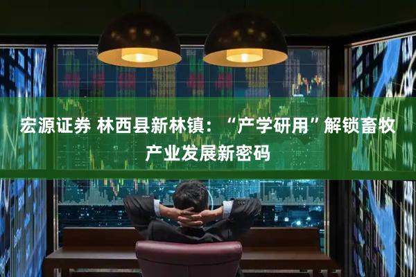 宏源证券 林西县新林镇：“产学研用”解锁畜牧产业发展新密码